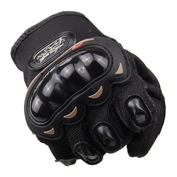 قفازات دراجة نارية واقية كاملة الأصابع مع حماية من ألياف الكربون ودعم الشاشات اللمسية - Bike Gloves Carbon Fiber
