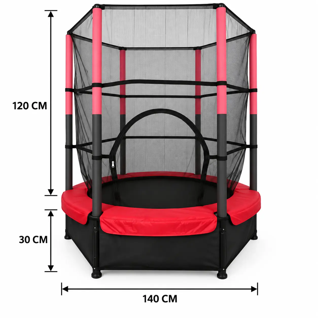 ترامبولين أطفال بشبكة أمان – 140 سم  | Kids Trampoline with Safety Net – 140 cm