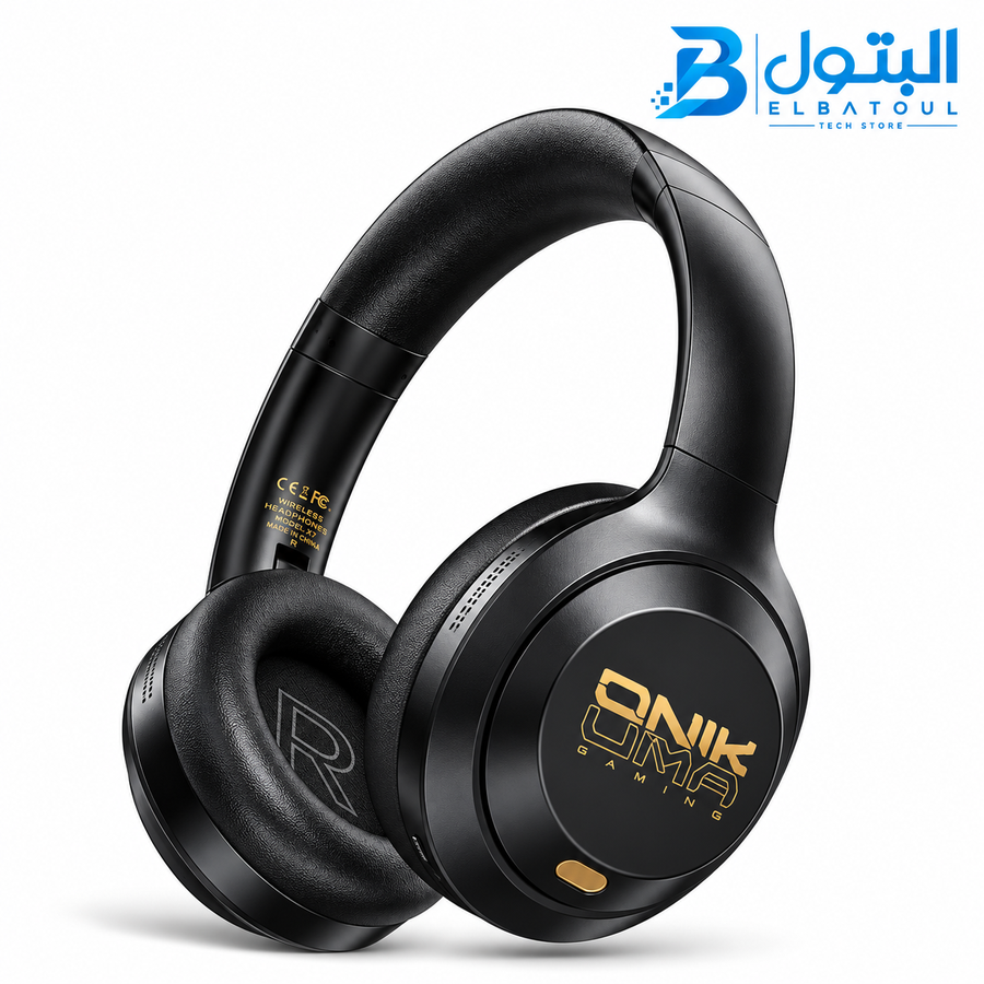 Onikuma GT811 Noise Cancelling Wireless Gaming Headset, Black