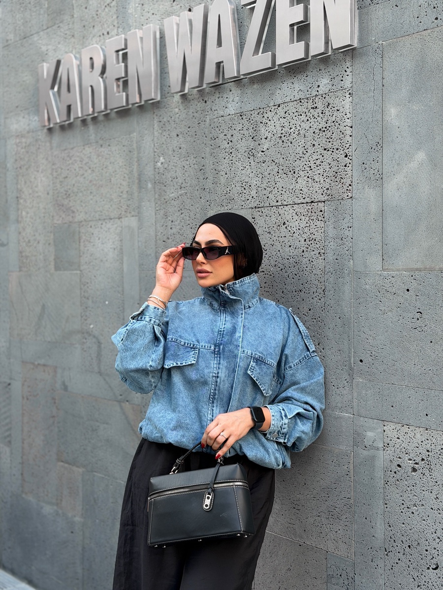 Oversized Imported Denim Jacket (578)