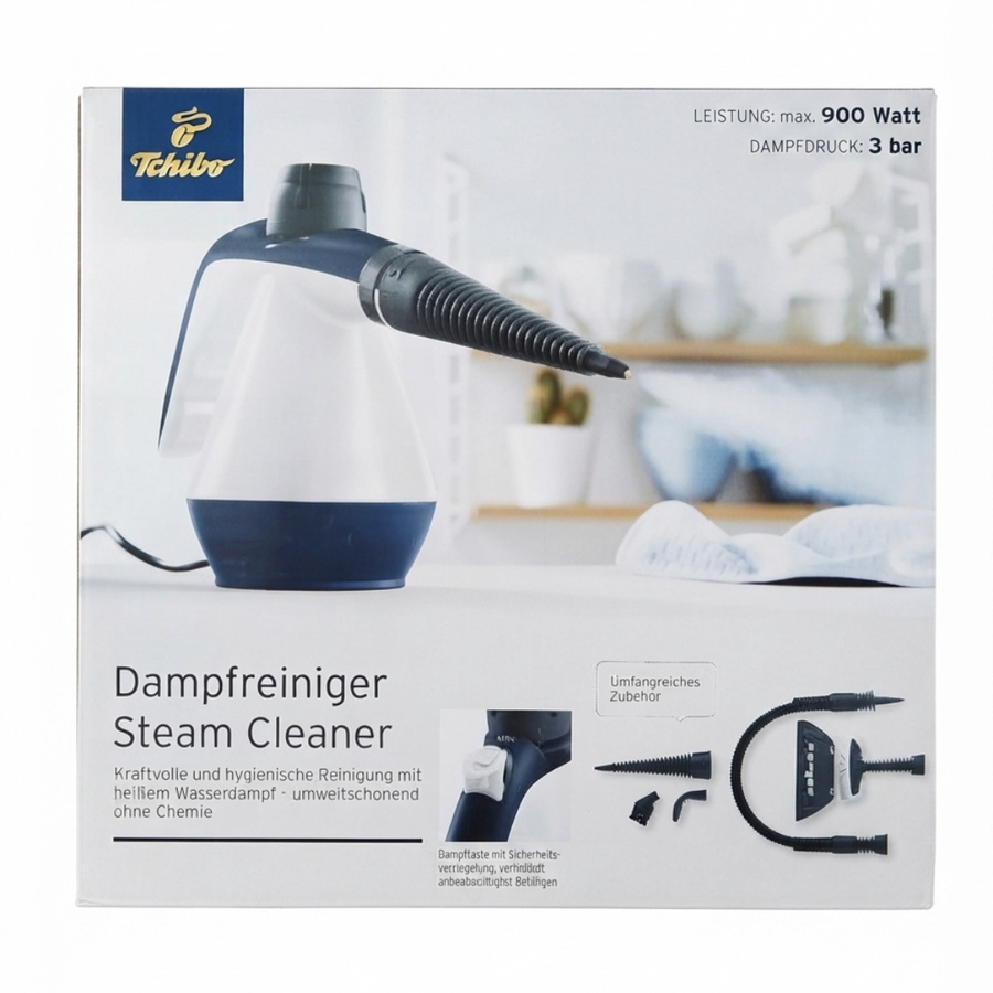 Tchibo, Steam Cleaner 900W, White and Anthracite