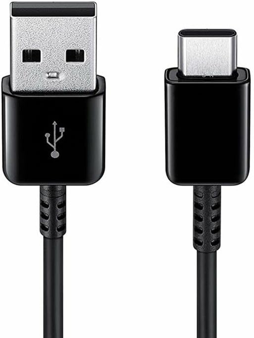 كابل شحن ونقل بيانات أصلي سامسونج USB-C لجلاكسي S8 بلس طول 1.2 متر - أسود