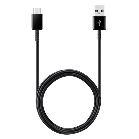 كابل شحن ونقل بيانات أصلي سامسونج USB-C لجلاكسي S8 بلس طول 1.2 متر - أسود