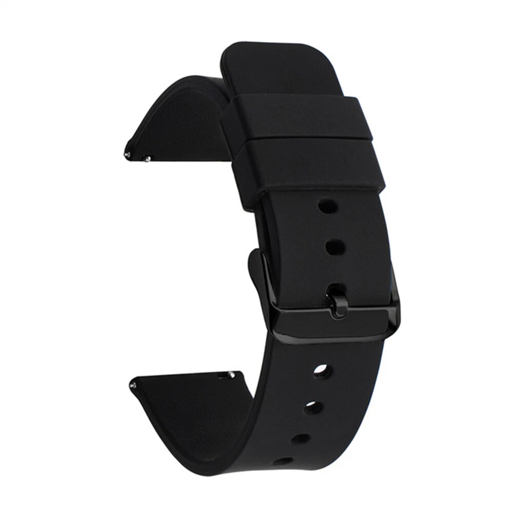 22mm Silicone Rubber Watch Band Quick Release Strap