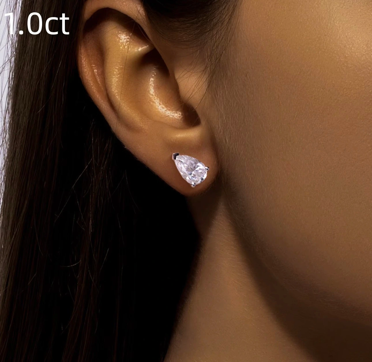 Pear Earrings (1ct)