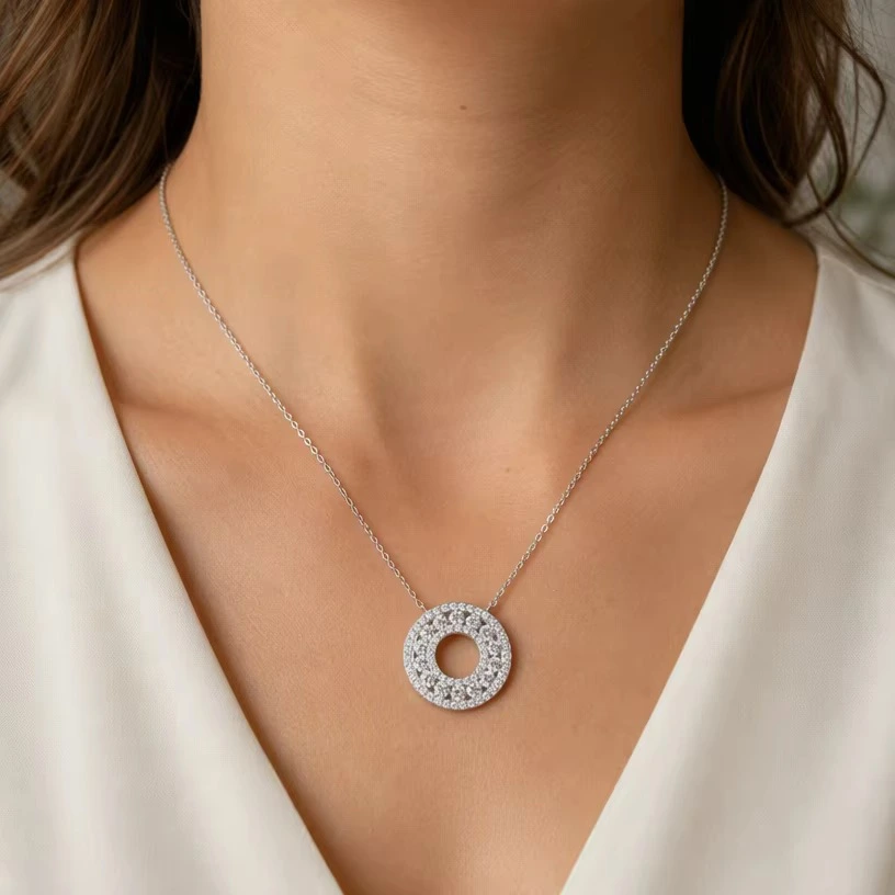 Double circle Necklace