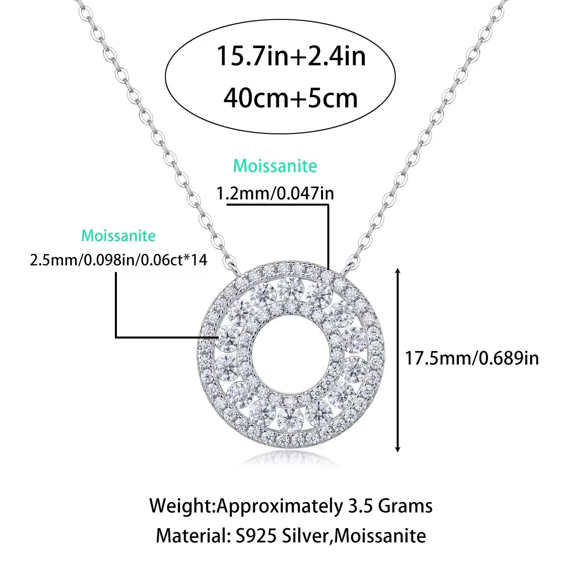 Double circle Necklace