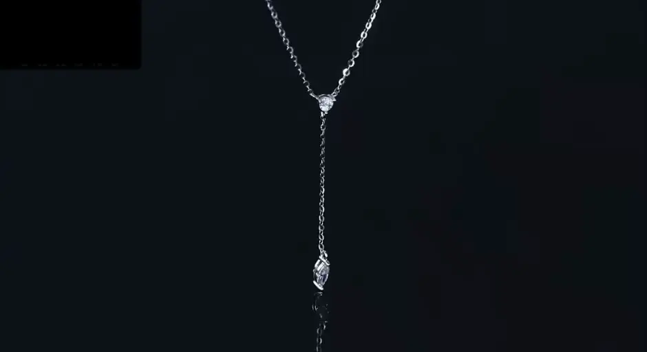 Marquize and Round y-Necklace
