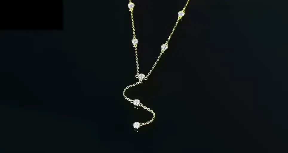 Round y-shape necklace