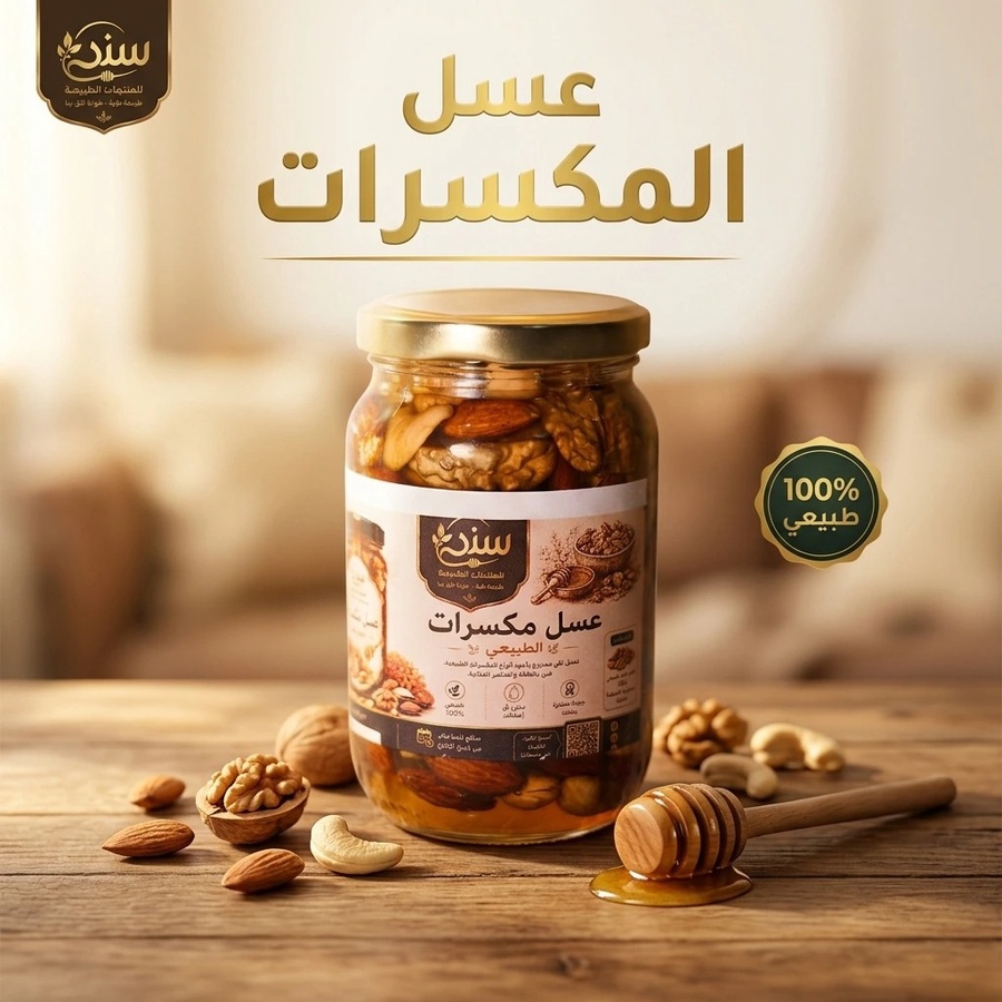 عسل مكسرات