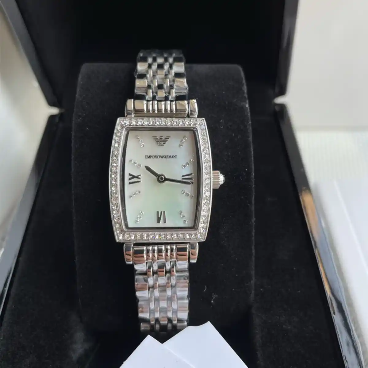 Original Emporio Armani Gianni T-Bar Quartz Watch for Women - AR11405
