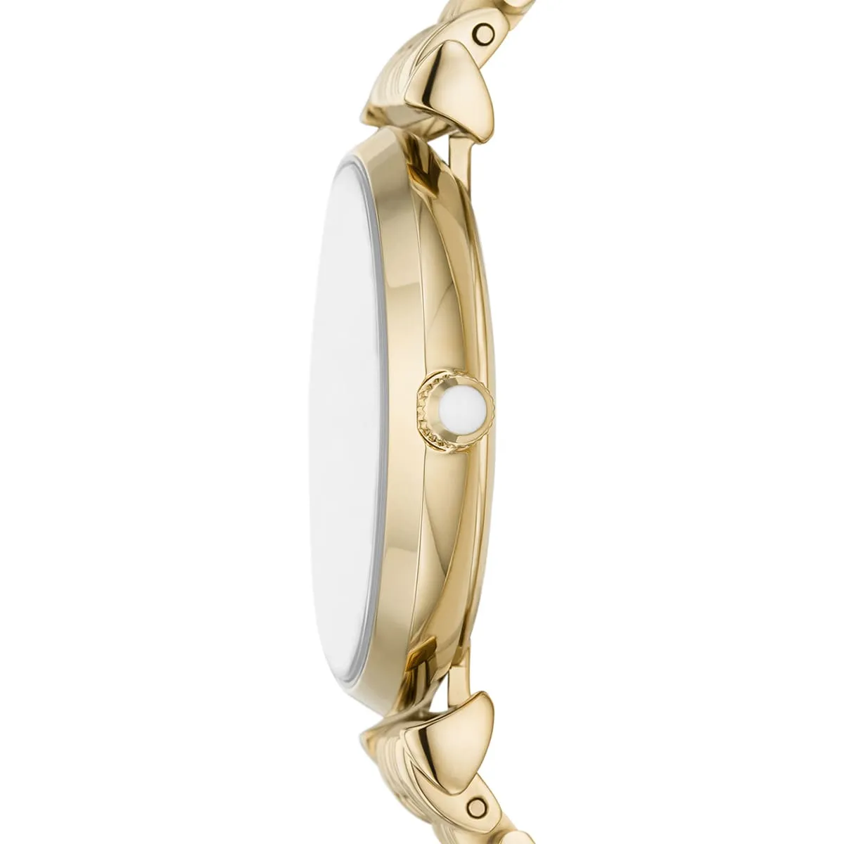 Original Emporio Armani Gianni T Bar Analog Crystals Gold Dial Gold Steel Strap Watch For Women – AR11608