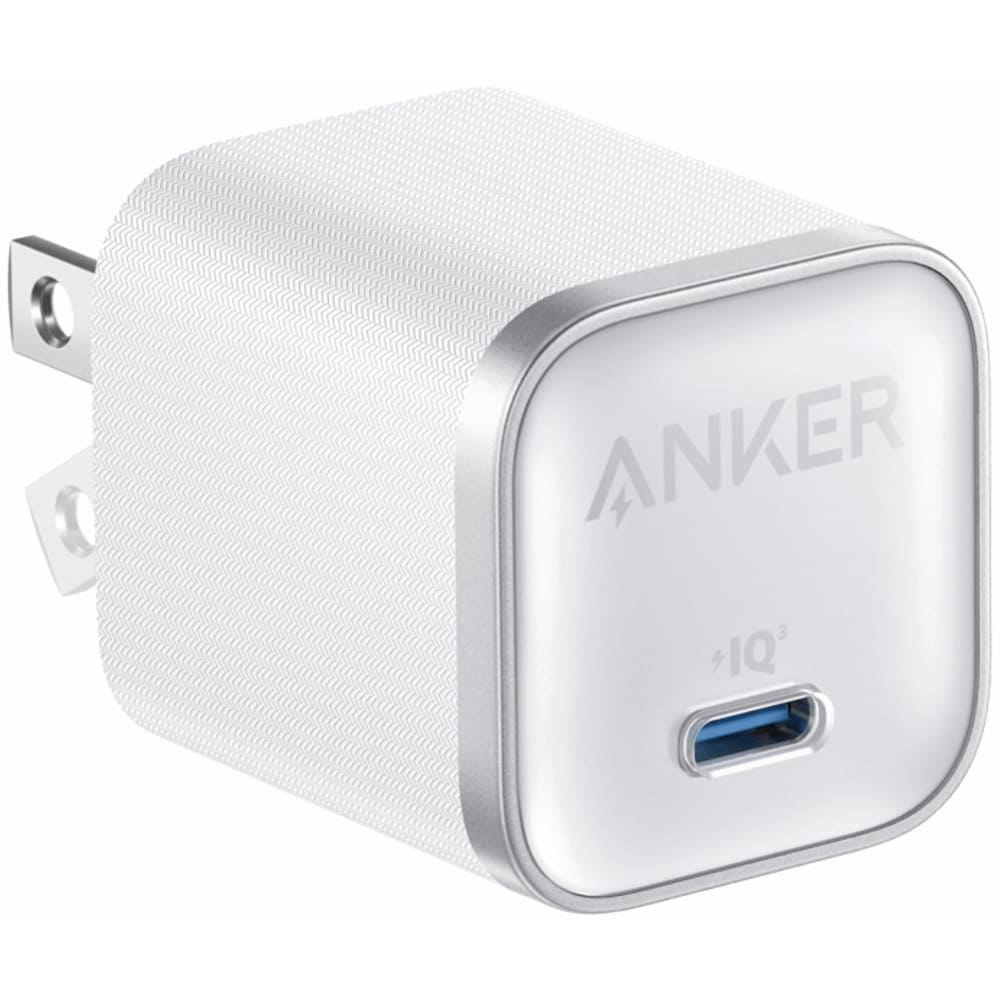 رأس شاحن جداري انكر 45 واط سريع يو اس بي سي ابيض (بدون كابل) - Anker 45W USB-C Charger 