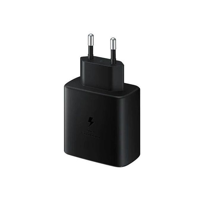 شاحن سامسونج المنزلي 45 واط سريع مع كابل تايب سي 1.8 متر اسود - Samsung 45W Charger with Type-C Cable