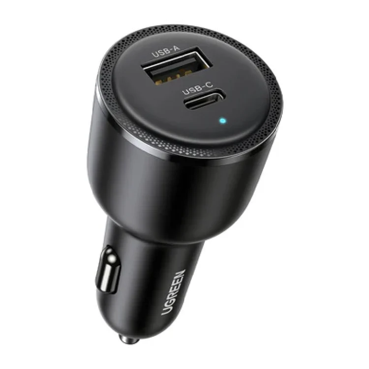 شاحن سيارة يوجرين ثنائي المنفذ 63 واط سريع - Ugreen EC701 2-Port Fast Car Charger 63W