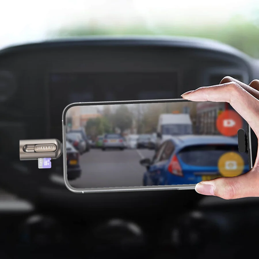 Earldom ET-OT103 Lightning OTG Card Reader with SD/TF and USB-A