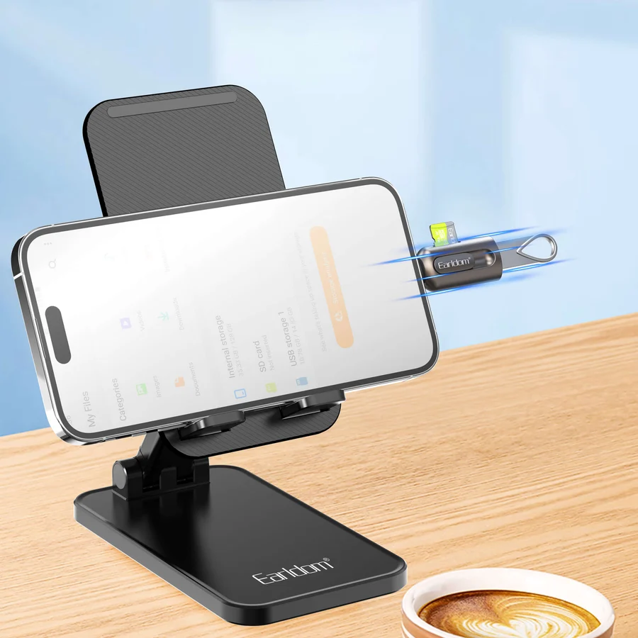 Earldom ET-OT103 Lightning OTG Card Reader with SD/TF and USB-A