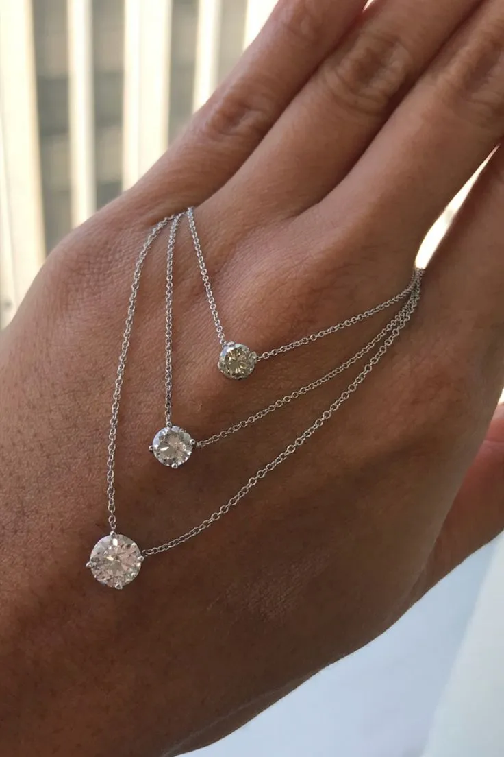 Round Stud Necklace (2ct)