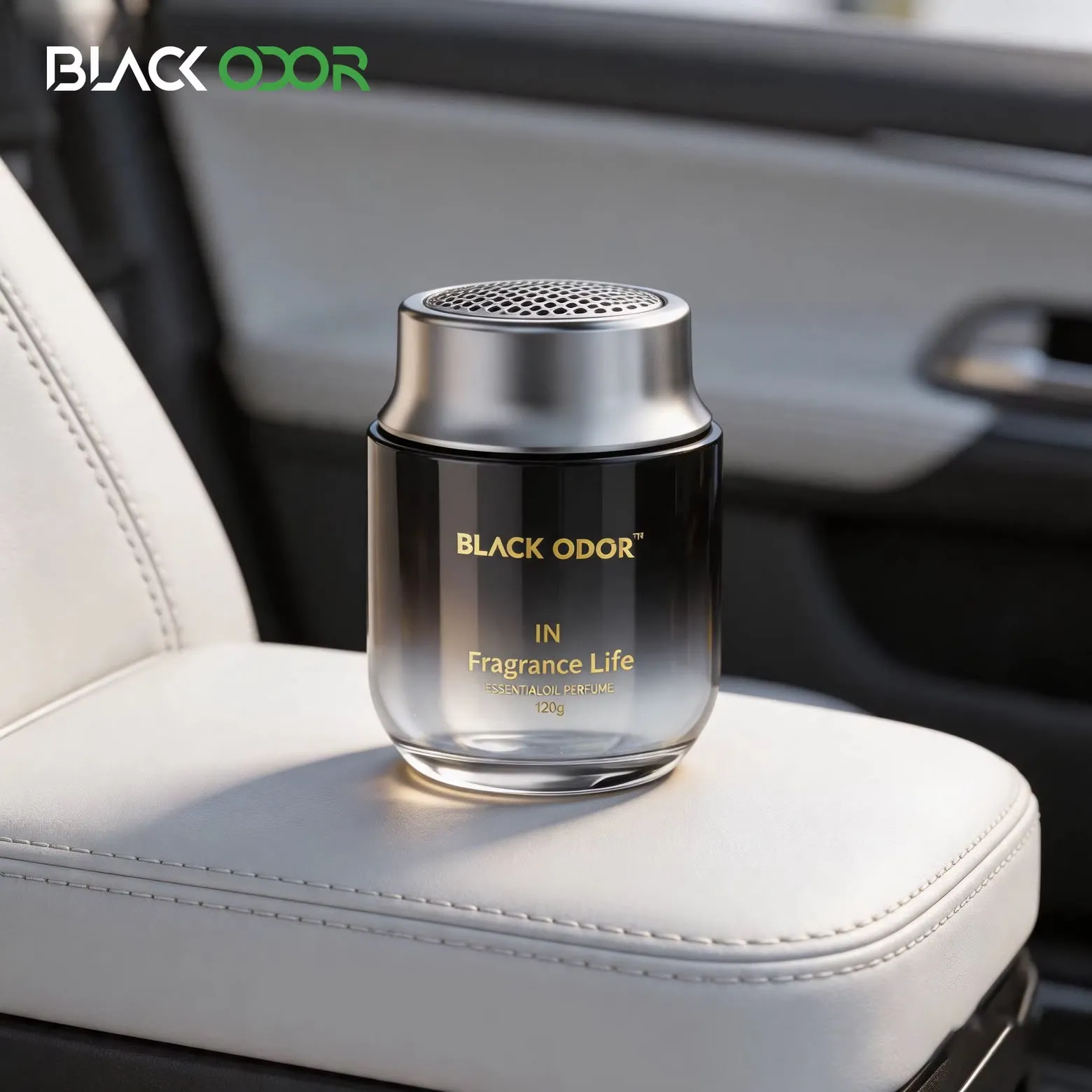 Car Solid Glass Perfume 120GM-KBO21