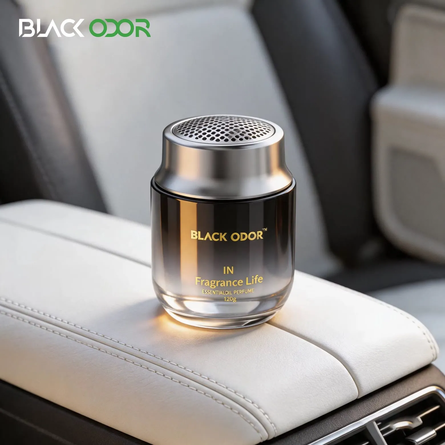 Car Solid Glass Perfume 120GM-KBO21