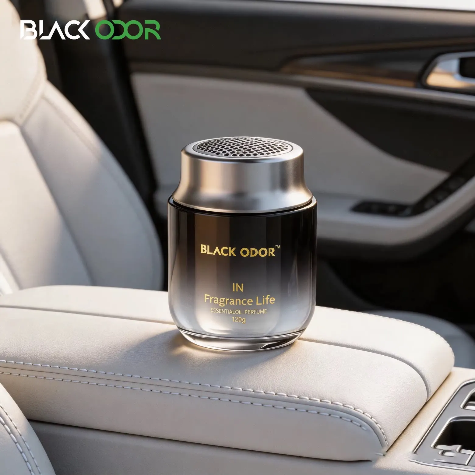 Car Solid Glass Perfume 120GM-KBO21