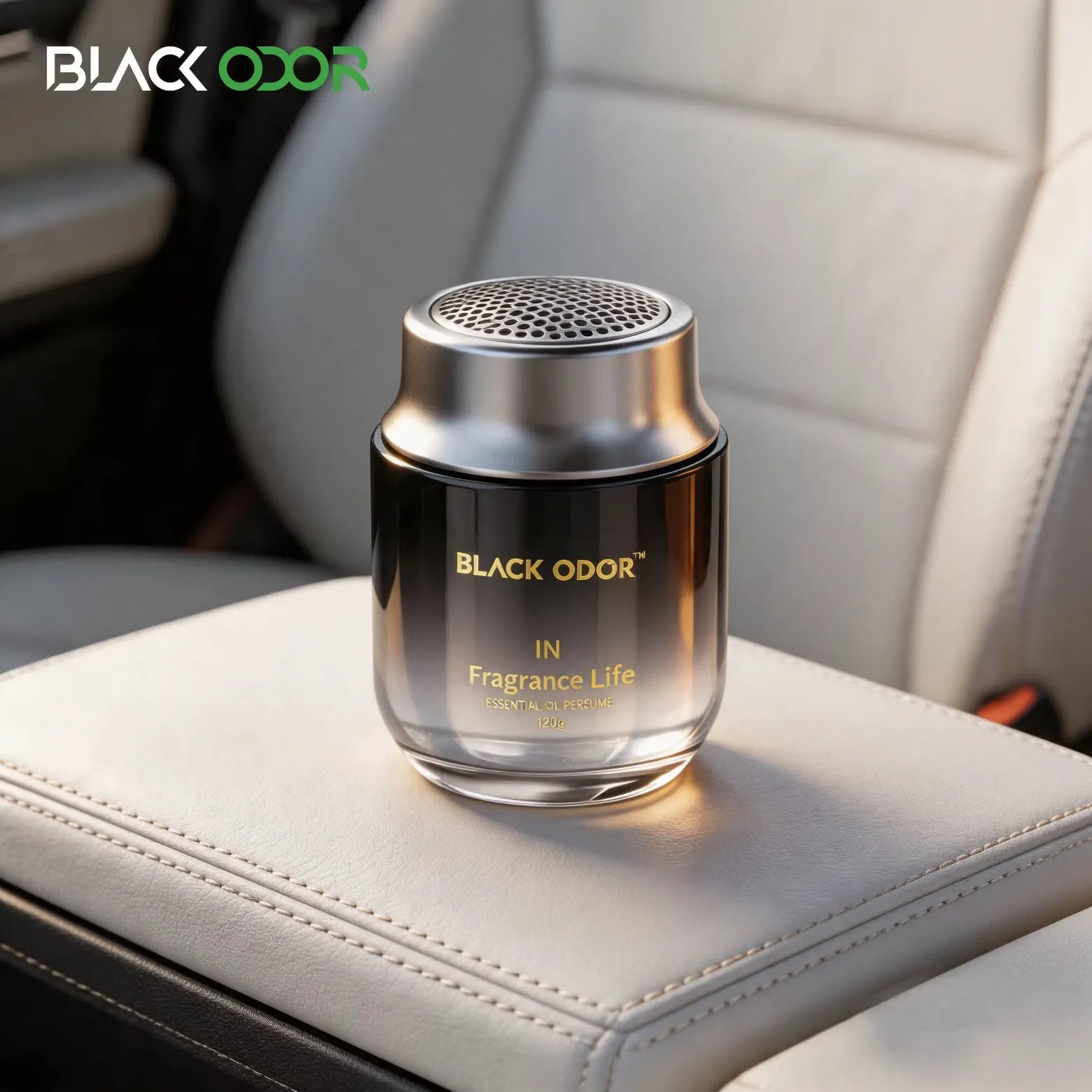 Car Solid Glass Perfume 120GM-KBO21