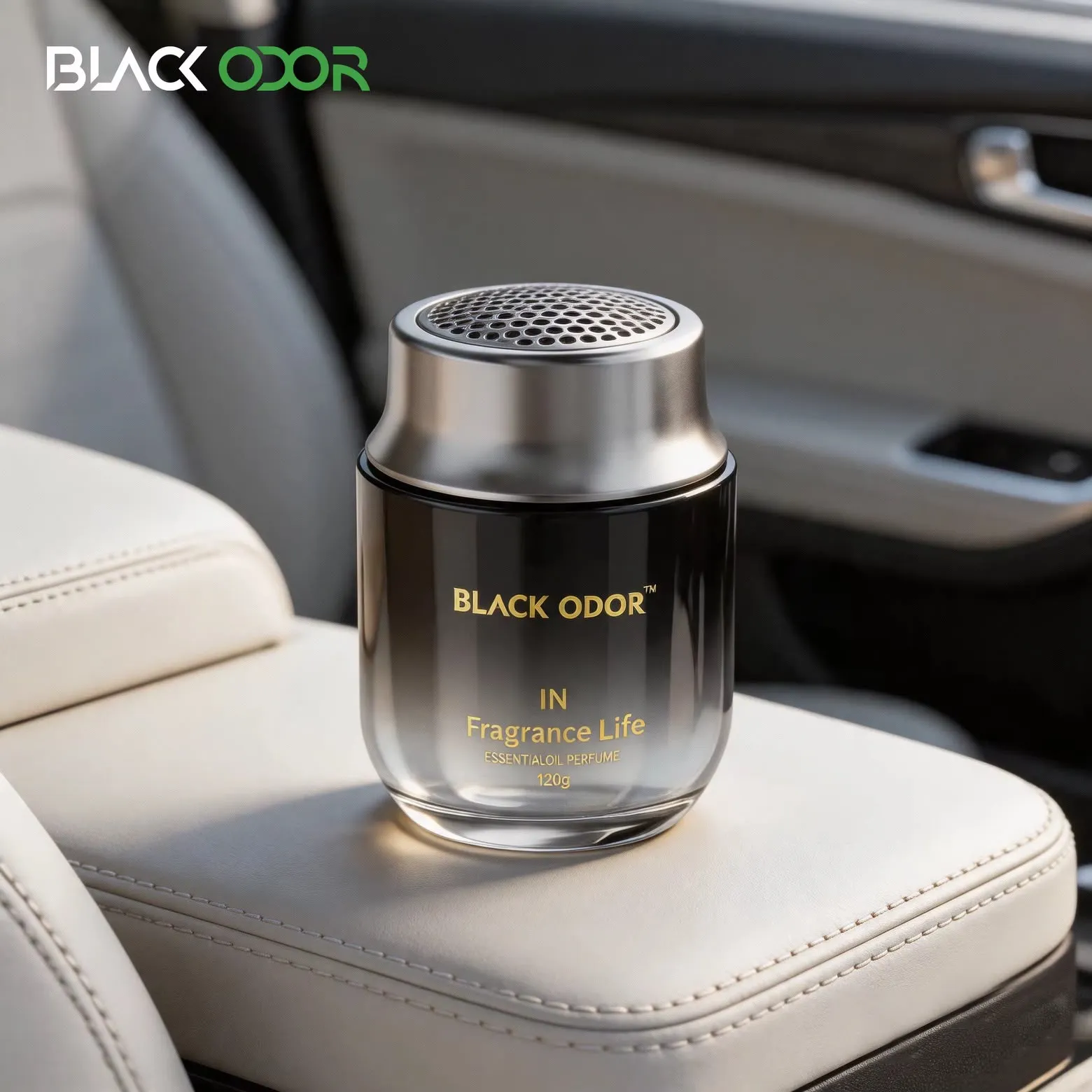Car Solid Glass Perfume 120GM-KBO21