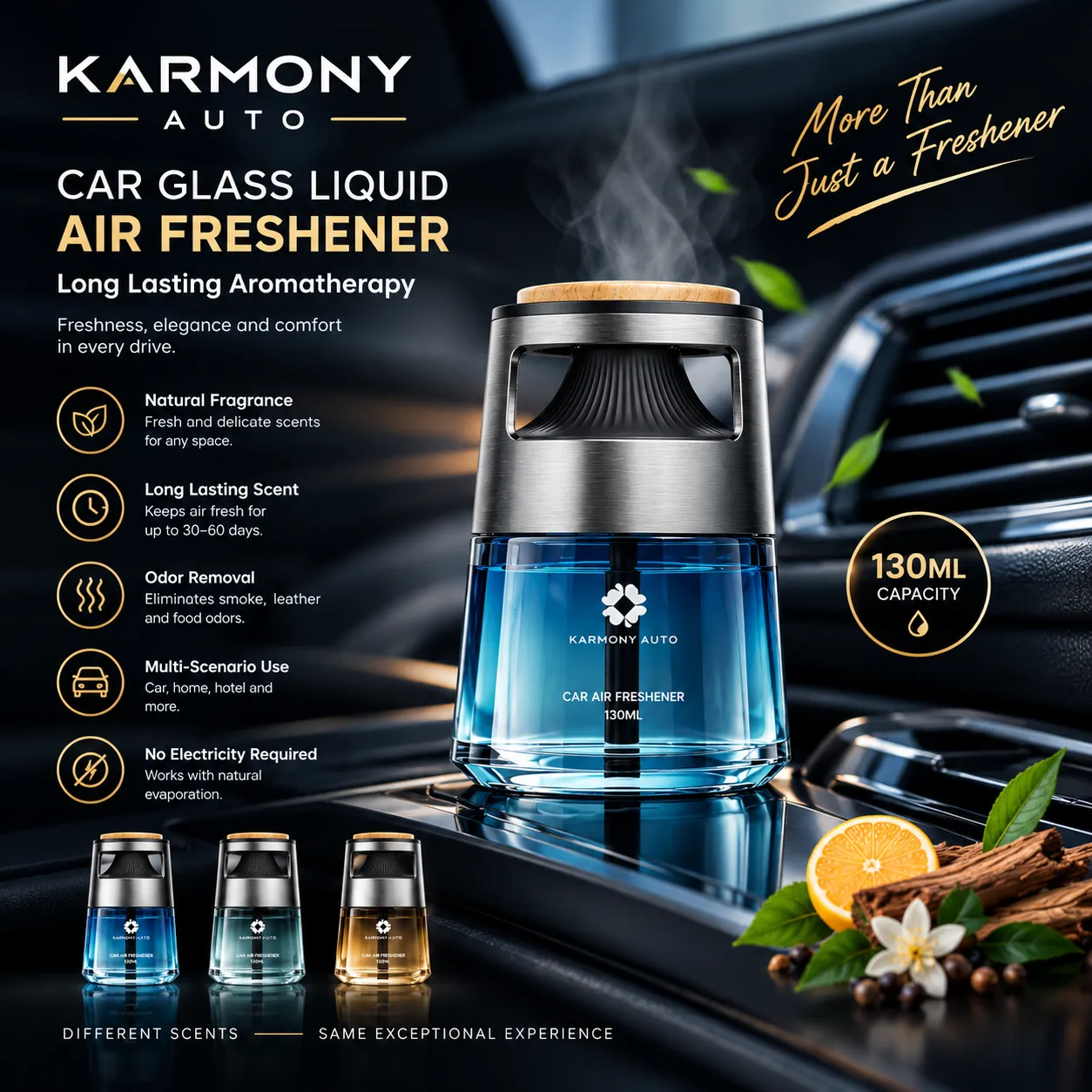 Car Glass Liquid Air Freshener 130ML-KBO40