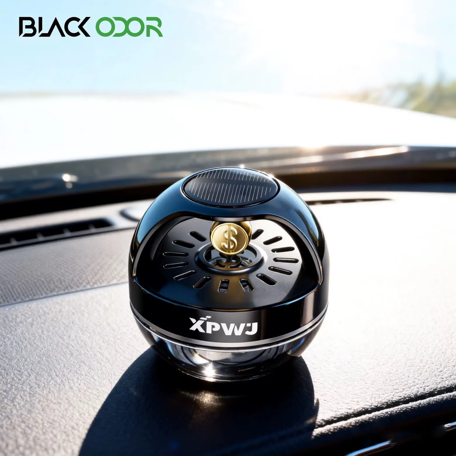 Car Solar Gold Coin Perfume Diffuser 55ML-KBO25