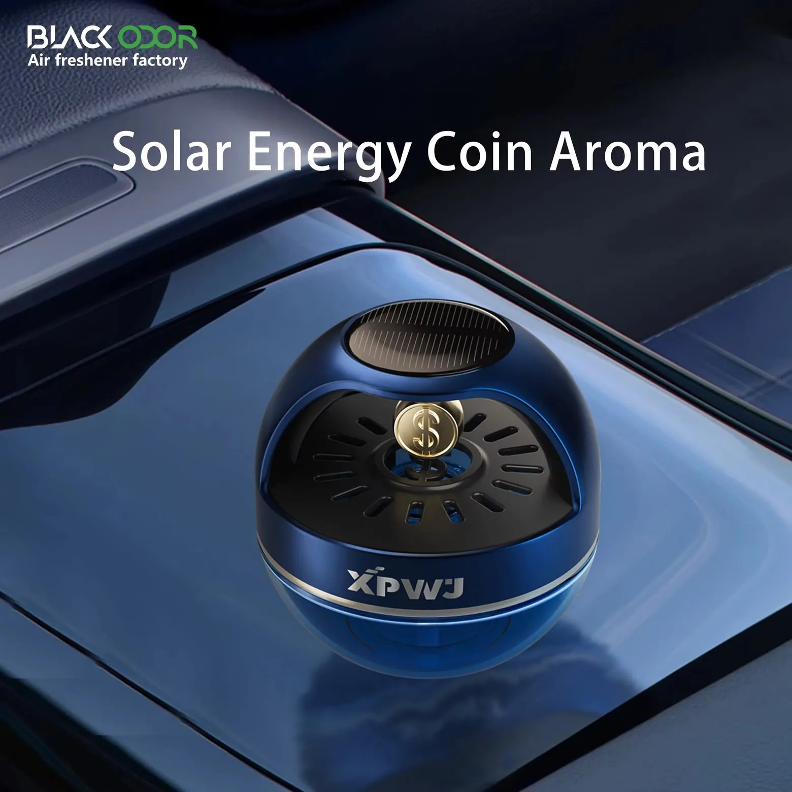 Car Solar Gold Coin Perfume Diffuser 55ML-KBO25