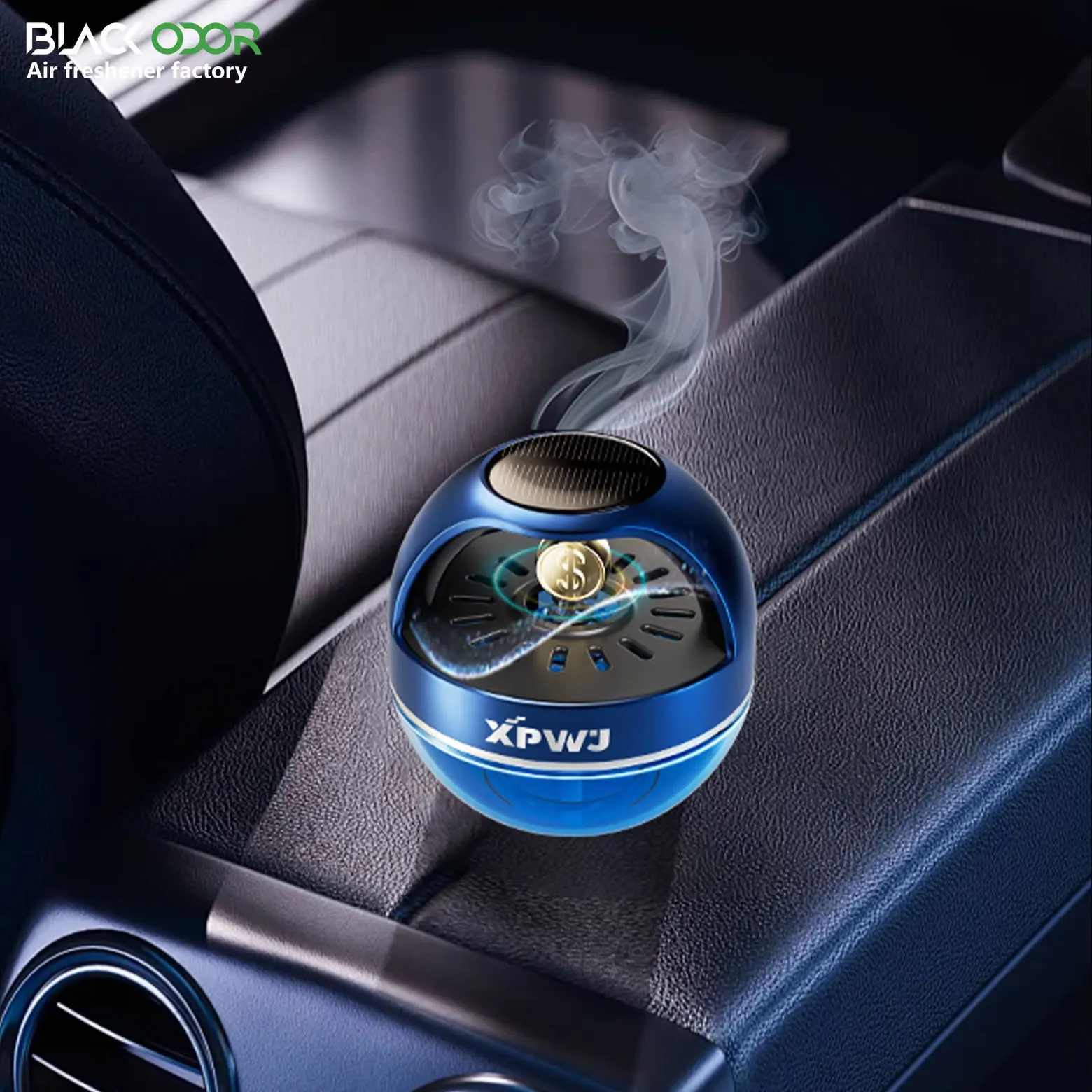 Car Solar Gold Coin Perfume Diffuser 55ML-KBO25