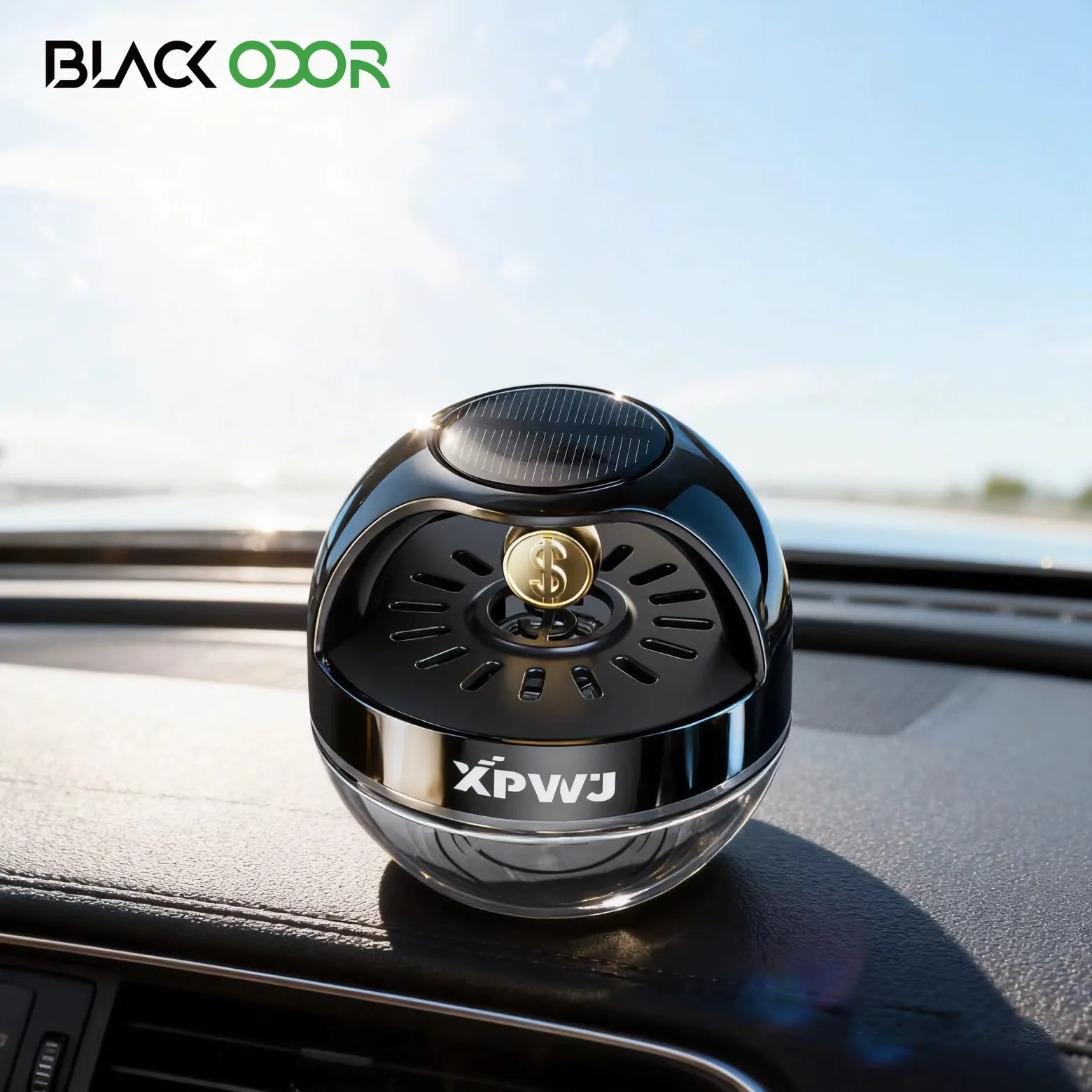 Car Solar Gold Coin Perfume Diffuser 55ML-KBO25