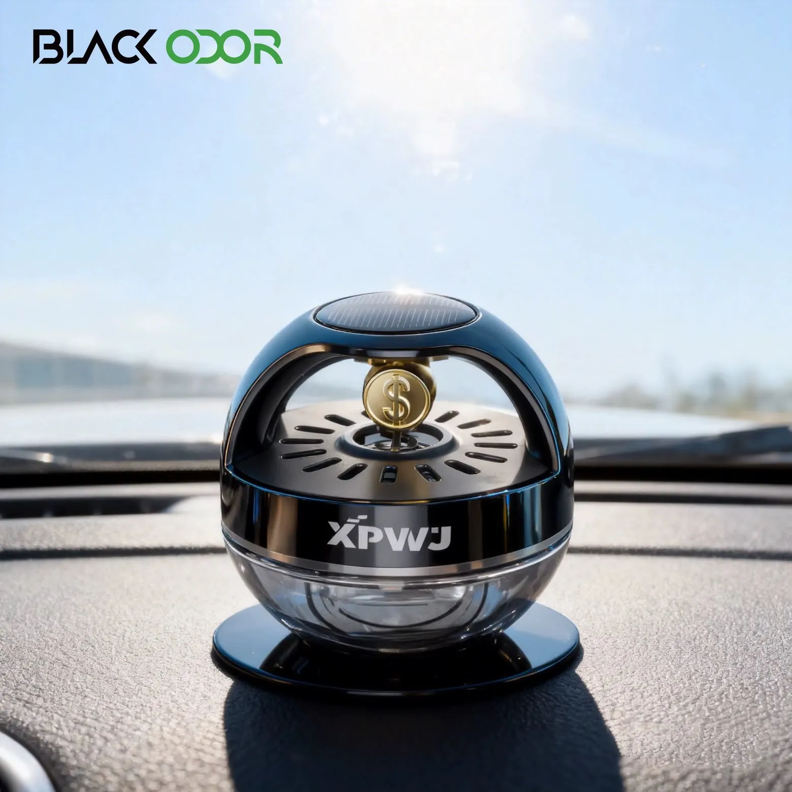 Car Solar Gold Coin Perfume Diffuser 55ML-KBO25