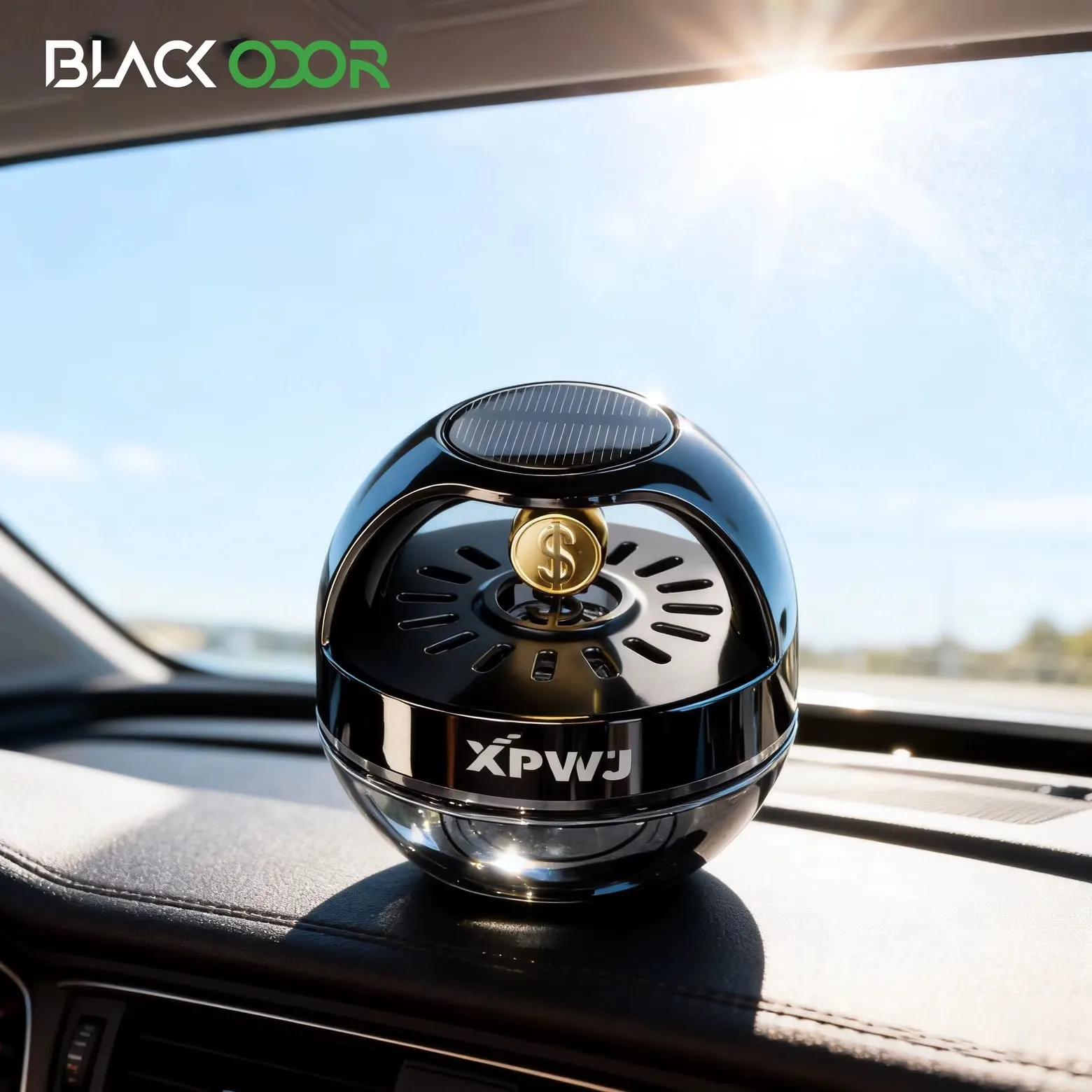 Car Solar Gold Coin Perfume Diffuser 55ML-KBO25