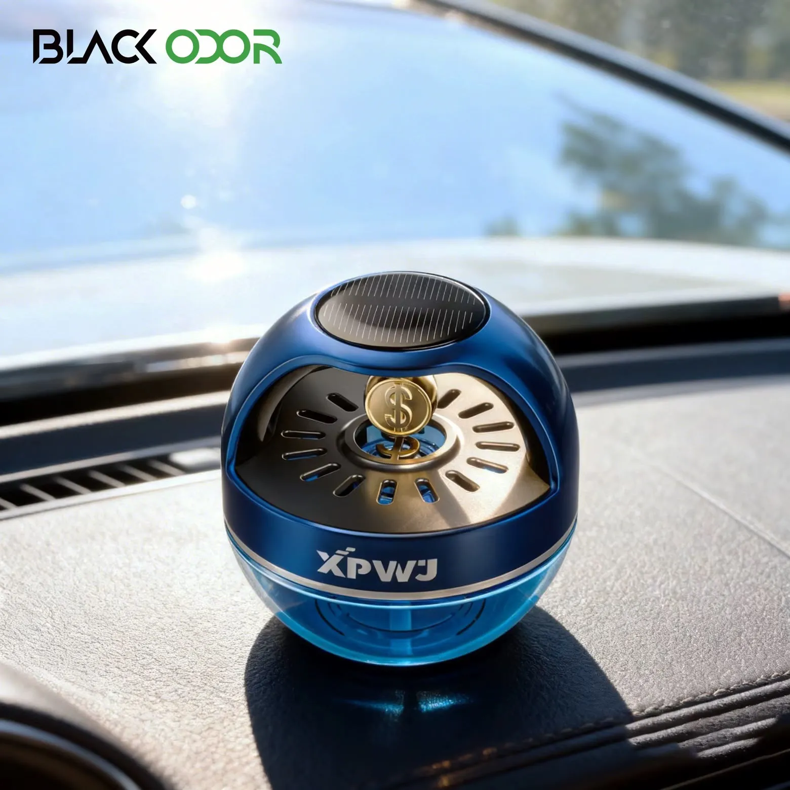 Car Solar Gold Coin Perfume Diffuser 55ML-KBO25