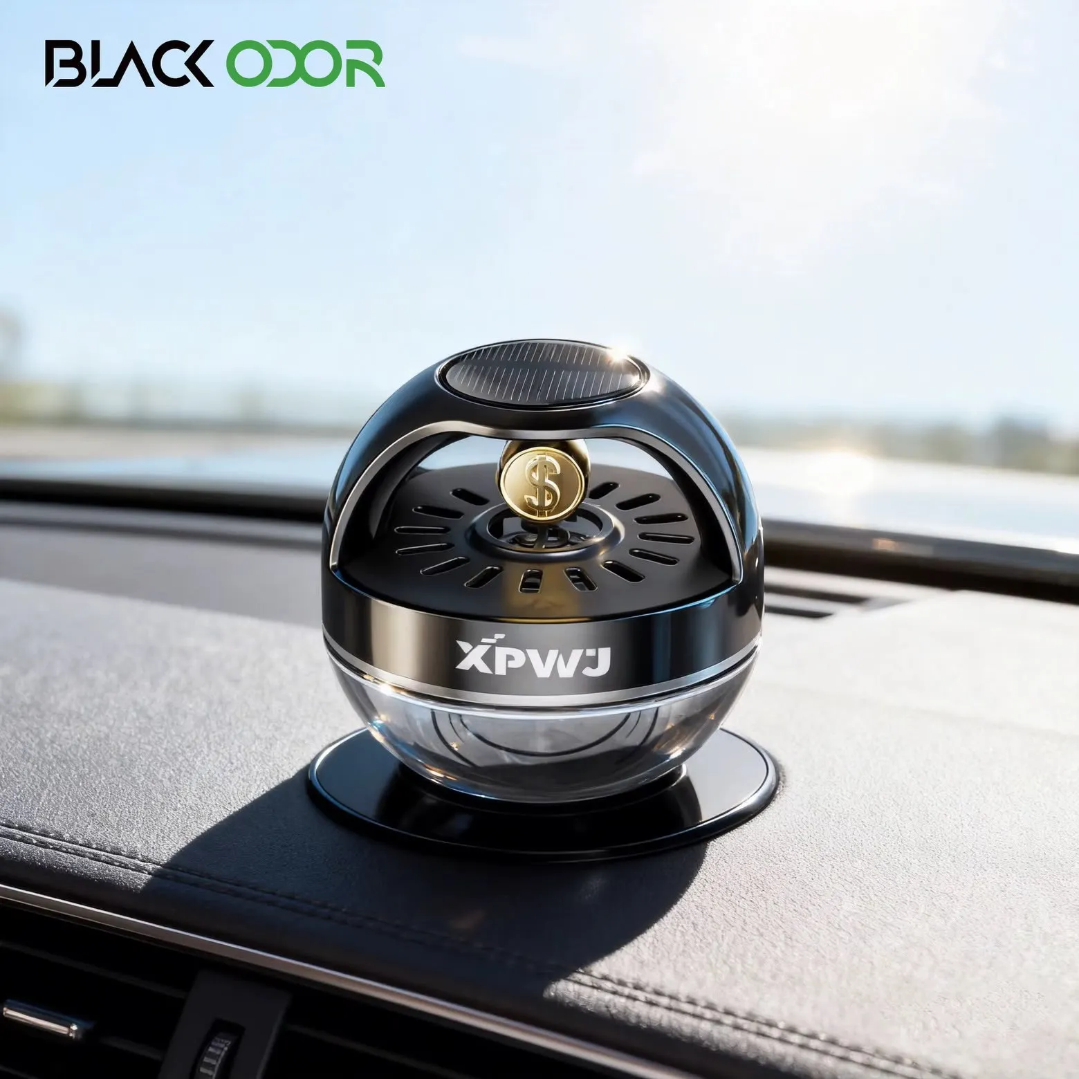 Car Solar Gold Coin Perfume Diffuser 55ML-KBO25
