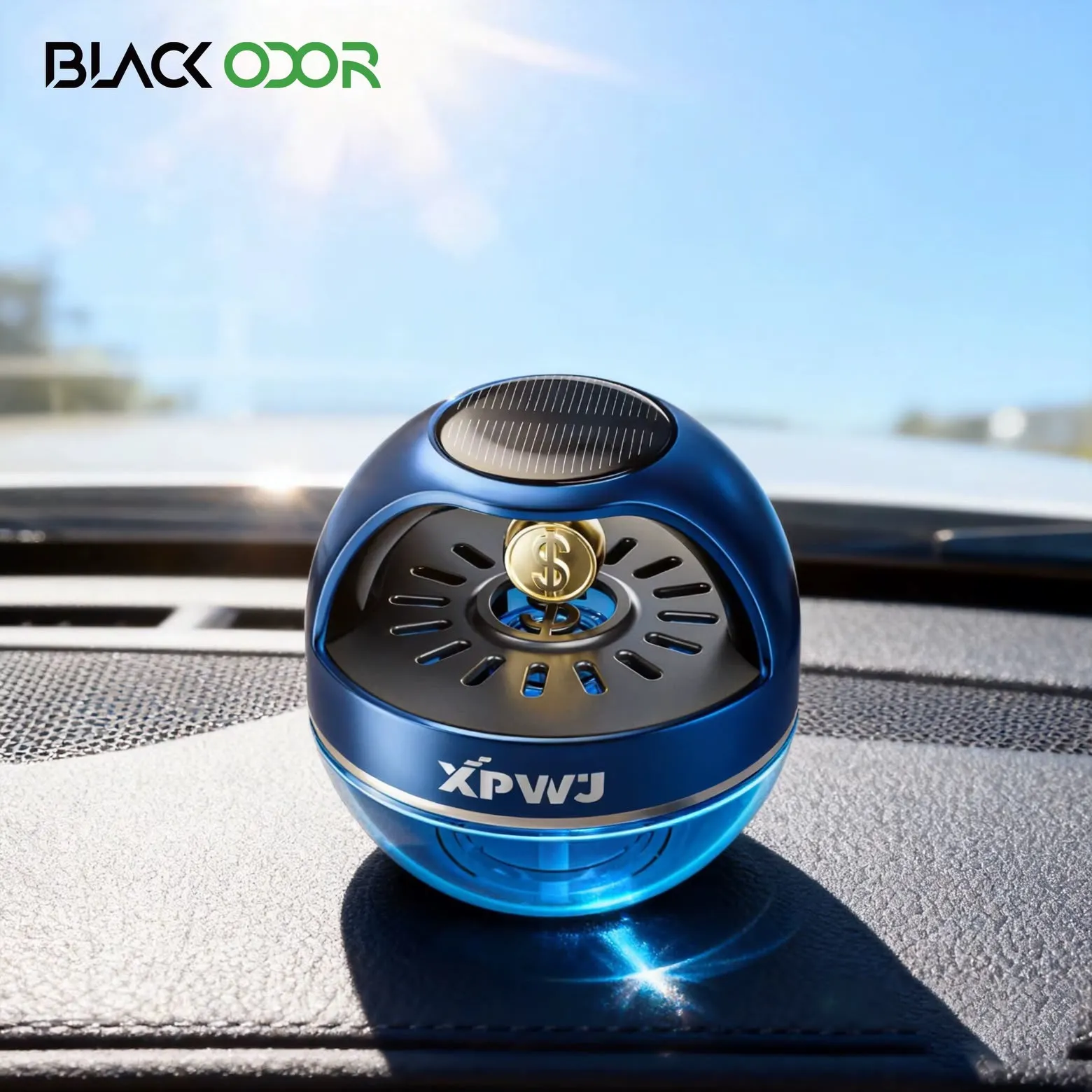 Car Solar Gold Coin Perfume Diffuser 55ML-KBO25