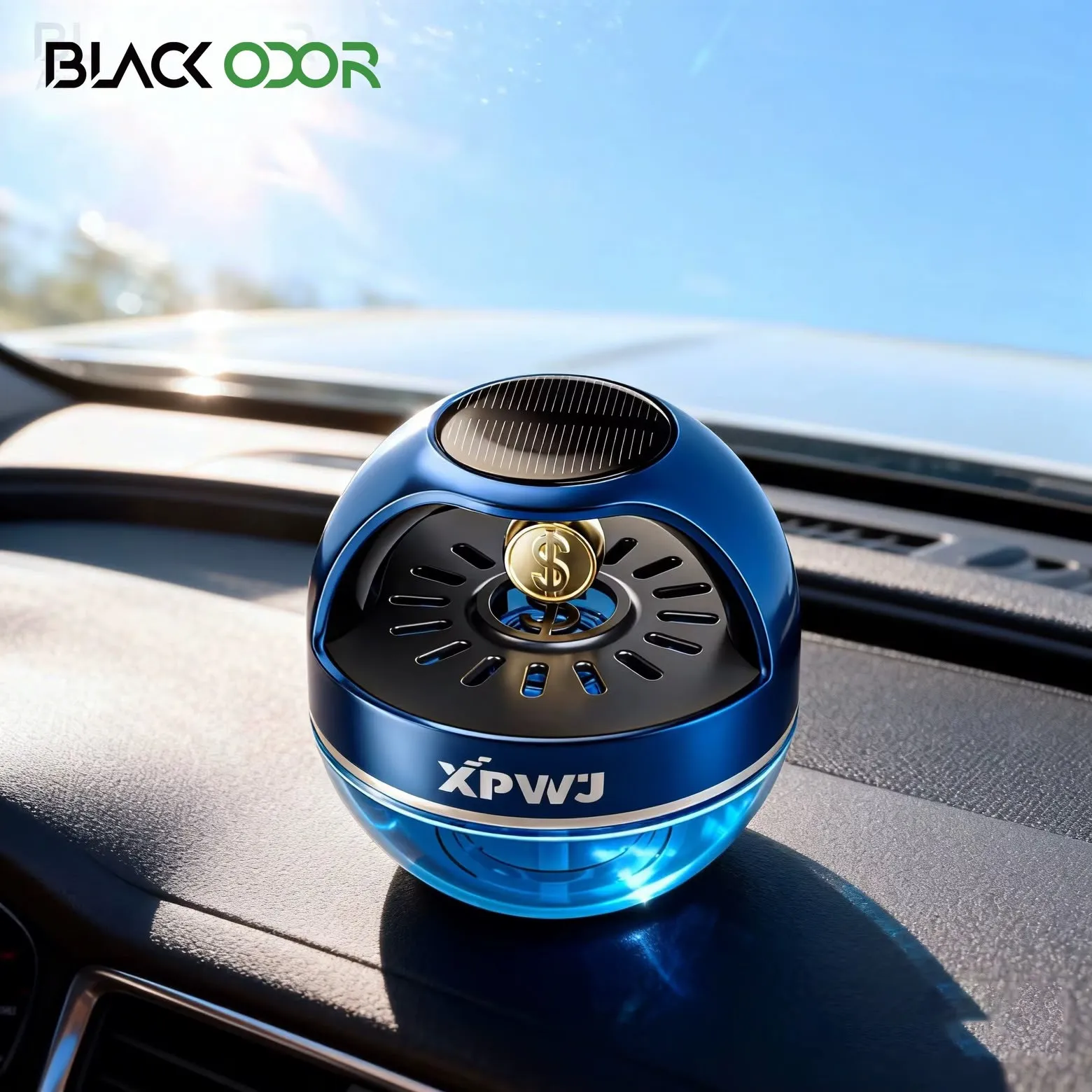 Car Solar Gold Coin Perfume Diffuser 55ML-KBO25