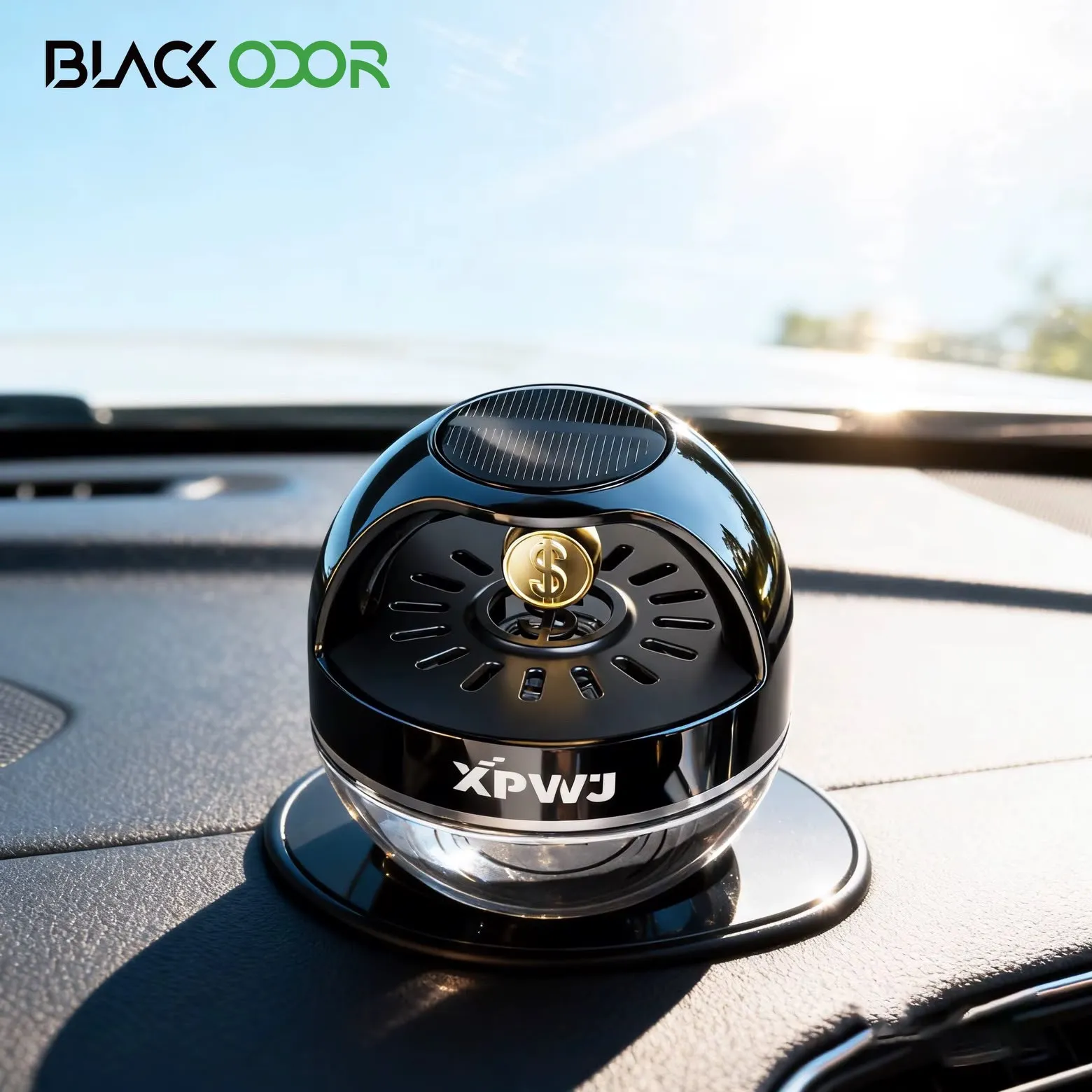Car Solar Gold Coin Perfume Diffuser 55ML-KBO25