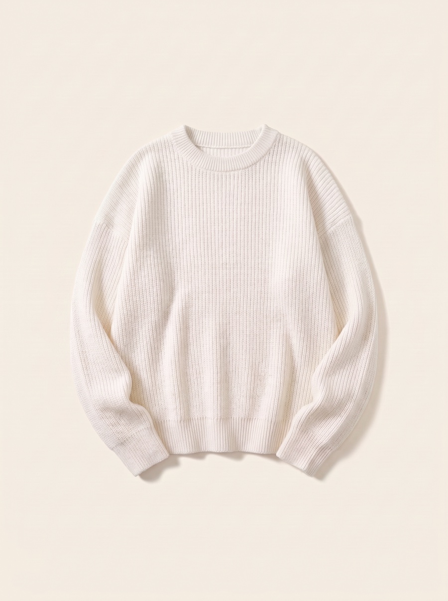 Sway, Ribbed Crew Knit