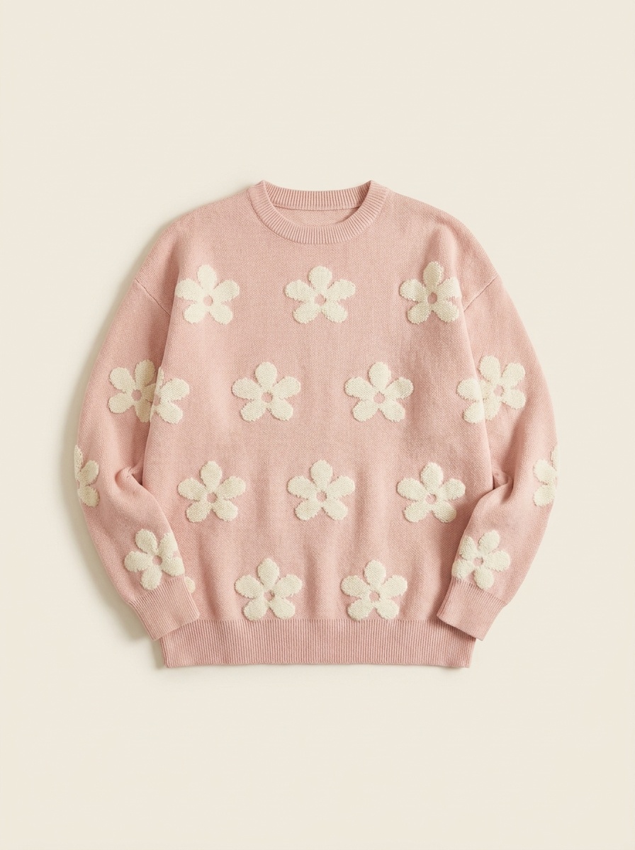 Pollen, Floral Knit Sweater