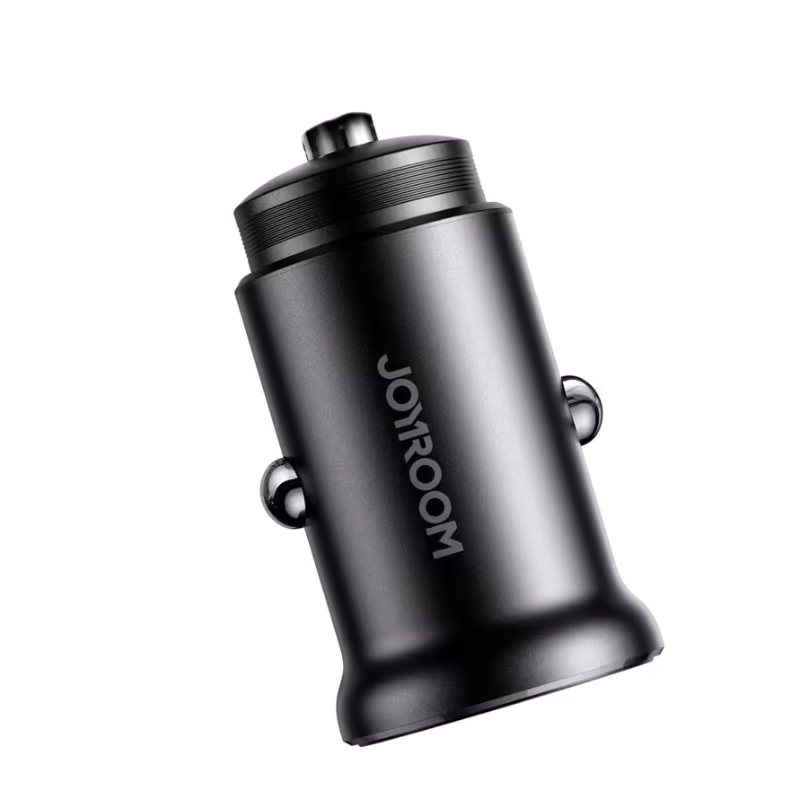 JOYROOM JR-CCN05 30W Mini Metal Car Charger USB-C PD + USB-A QC3.0