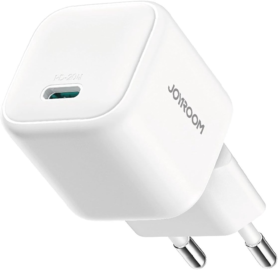 JOYROOM JR-TCG08EU GaN 20W USB-C PD Fast Charger White