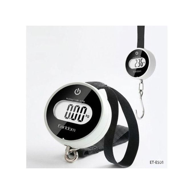 Earldom ES01 Mini Digital Luggage Scale 30kg White