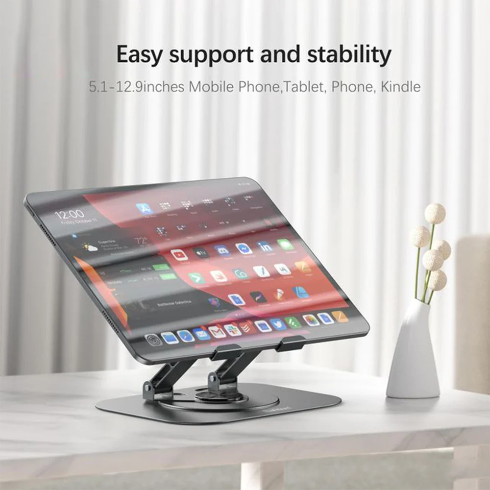 EARLDOM ET-EH334 Adjustable Desktop Tablet & Phone Stand Silver