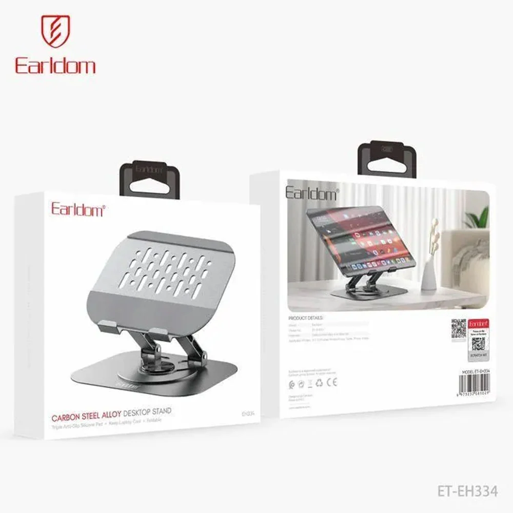 EARLDOM ET-EH334 Adjustable Desktop Tablet & Phone Stand Silver
