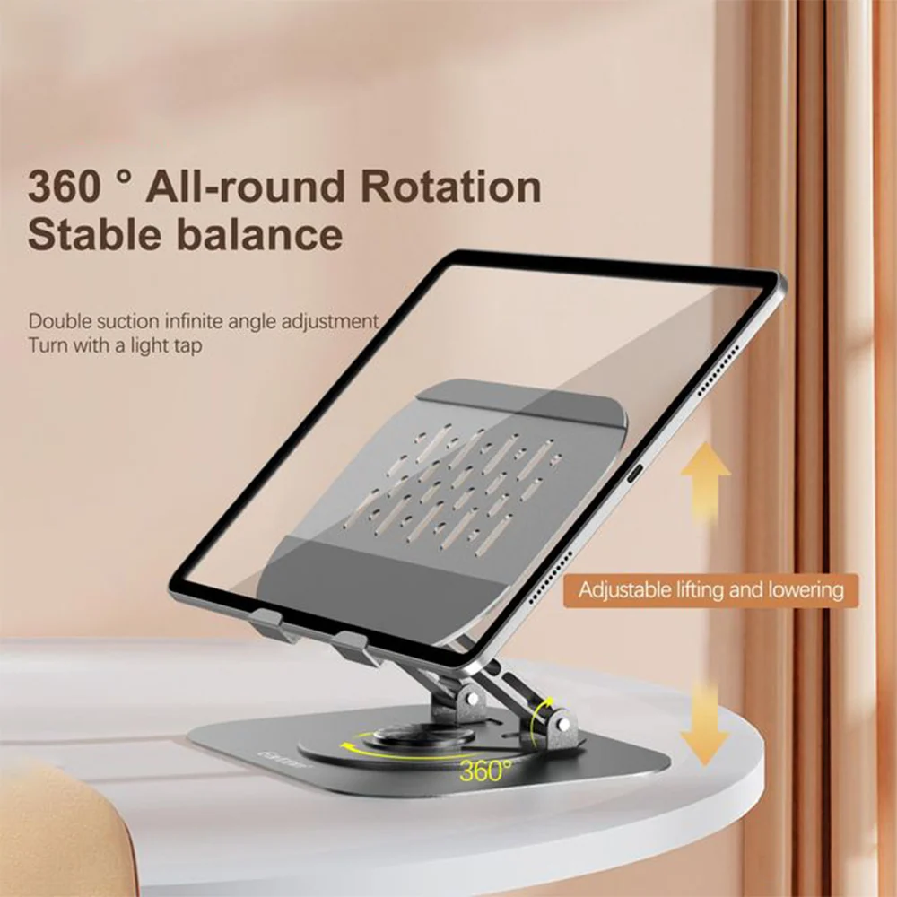 EARLDOM ET-EH334 Adjustable Desktop Tablet & Phone Stand Silver