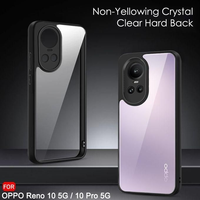 جراب Q-SERIES شفاف بإطار أسود للحماية والأناقة متوافق مع هواتف اوبو -OPPO