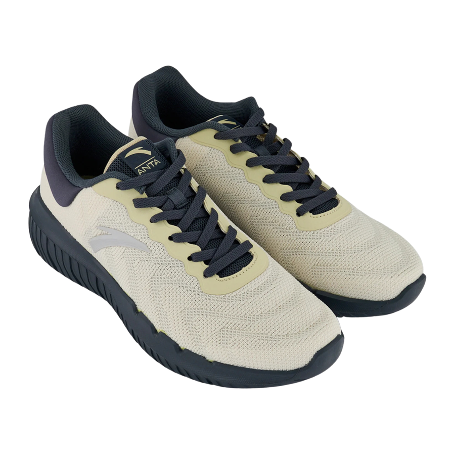 Anta, Men Lace Up Training Shoes, Beige
