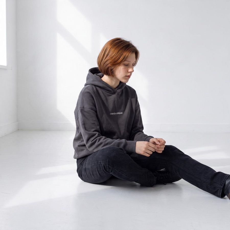 911 Oversized Printed Hoodie